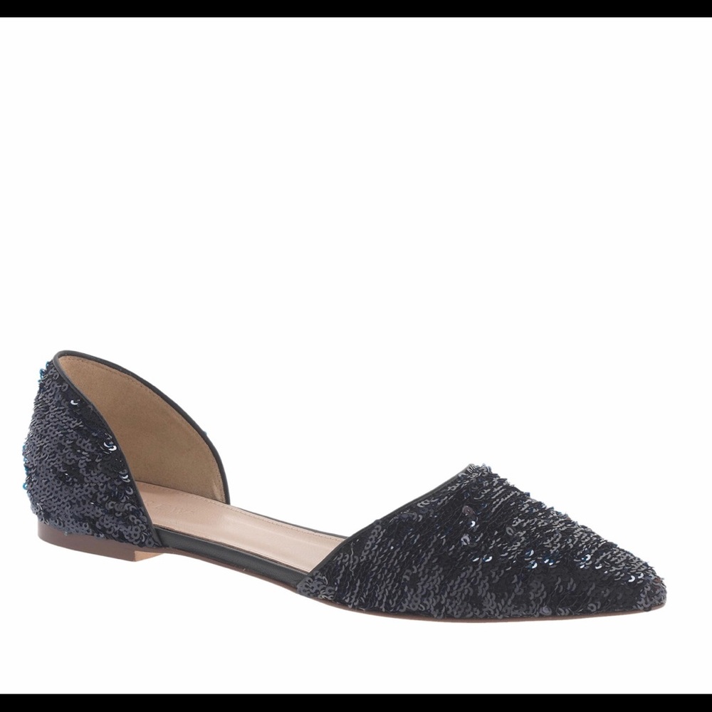 J. Crew sequin flats